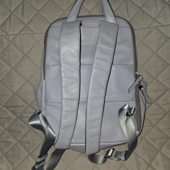 Tumi Daniella Baby Blue Leather Voyager Backpack. - Picture 5 of 5